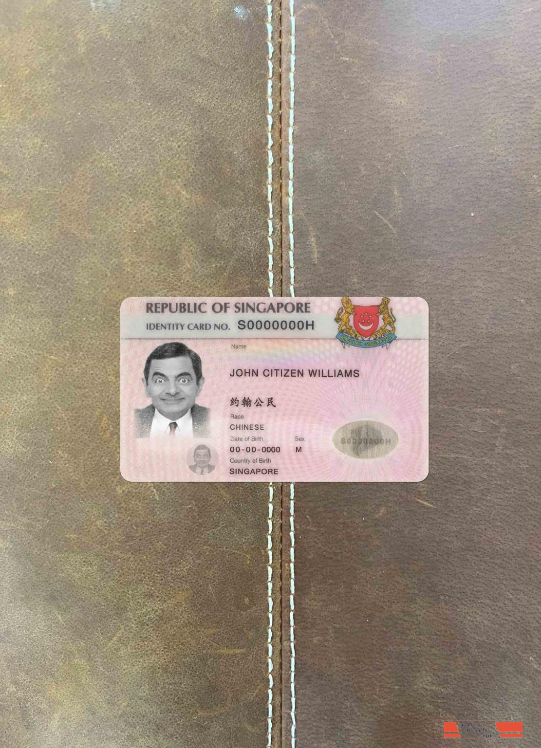 Singapore ID (updated) photolook FRONT PSD template